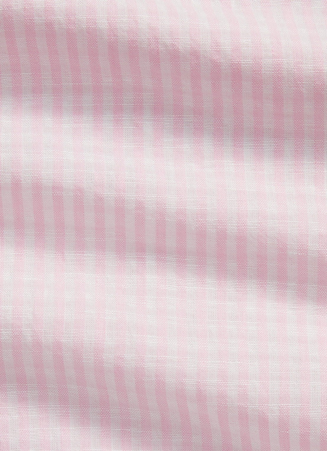 Ralph Lauren Custom fit overhemd in linnenblend met streepprint - detail 2 pink white / roze