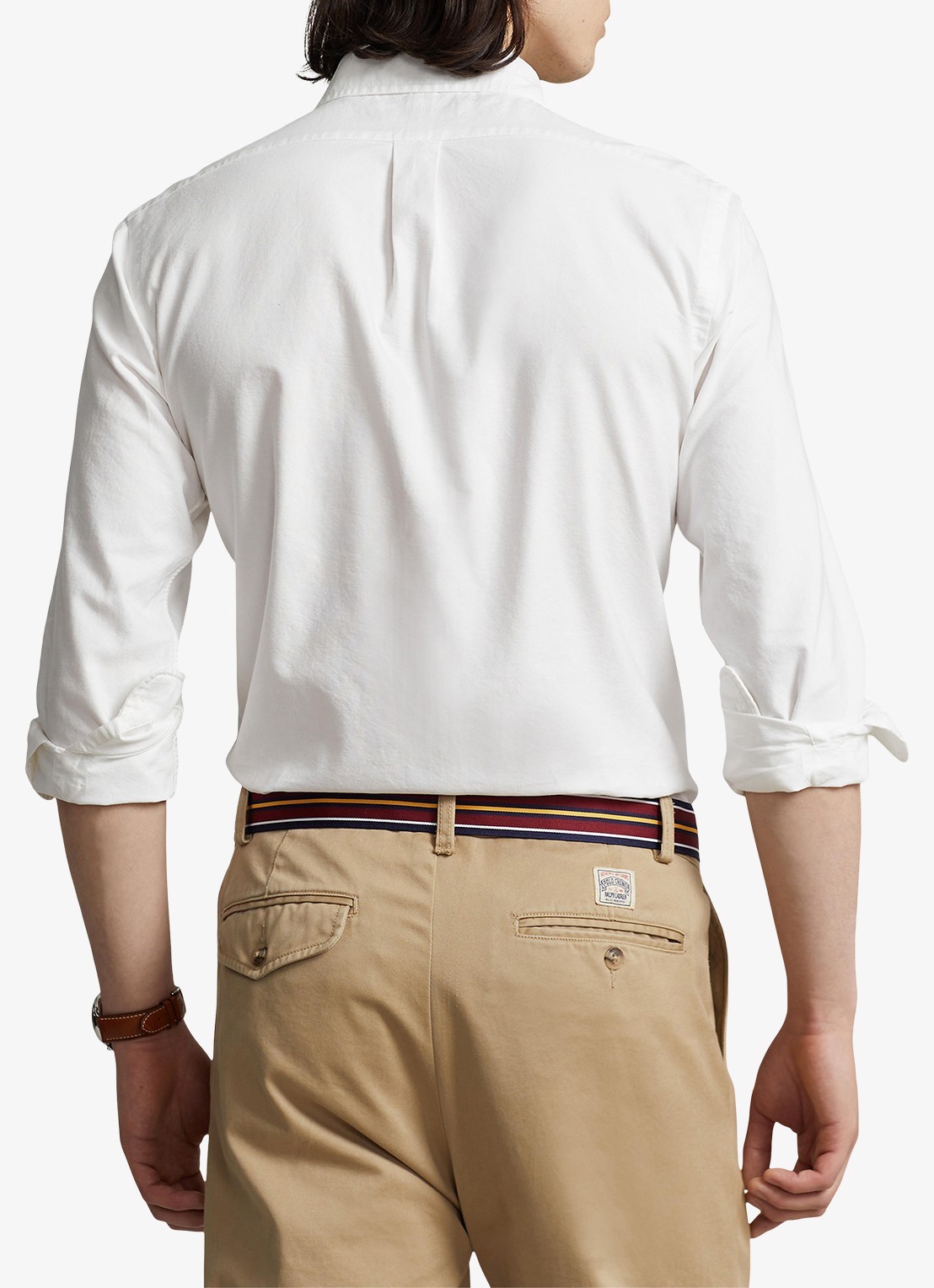 Ralph Lauren Custom fit overhemd met button-down kraag - achterkant 6 white