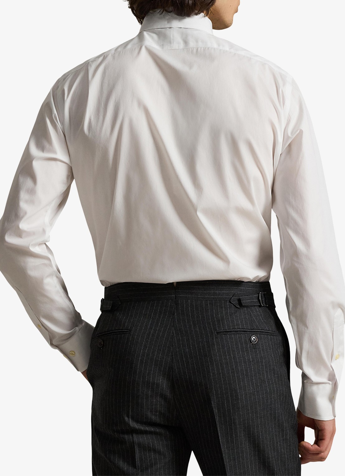 Ralph Lauren Custom fit overhemd met logoborduring - achterkant white