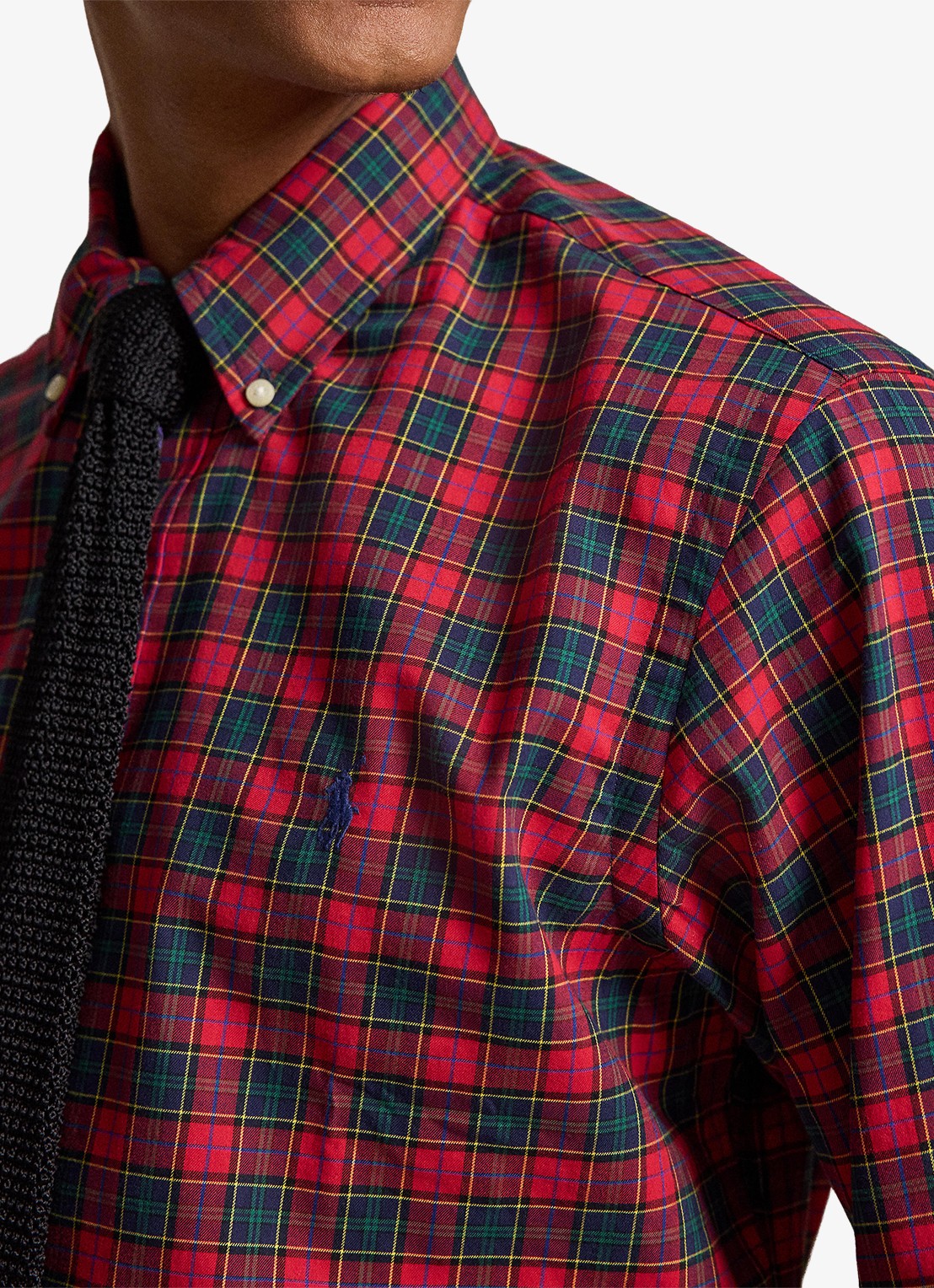 Ralph Lauren Custom fit overhemd met ruitdessin - detail 4 rl red active / rood