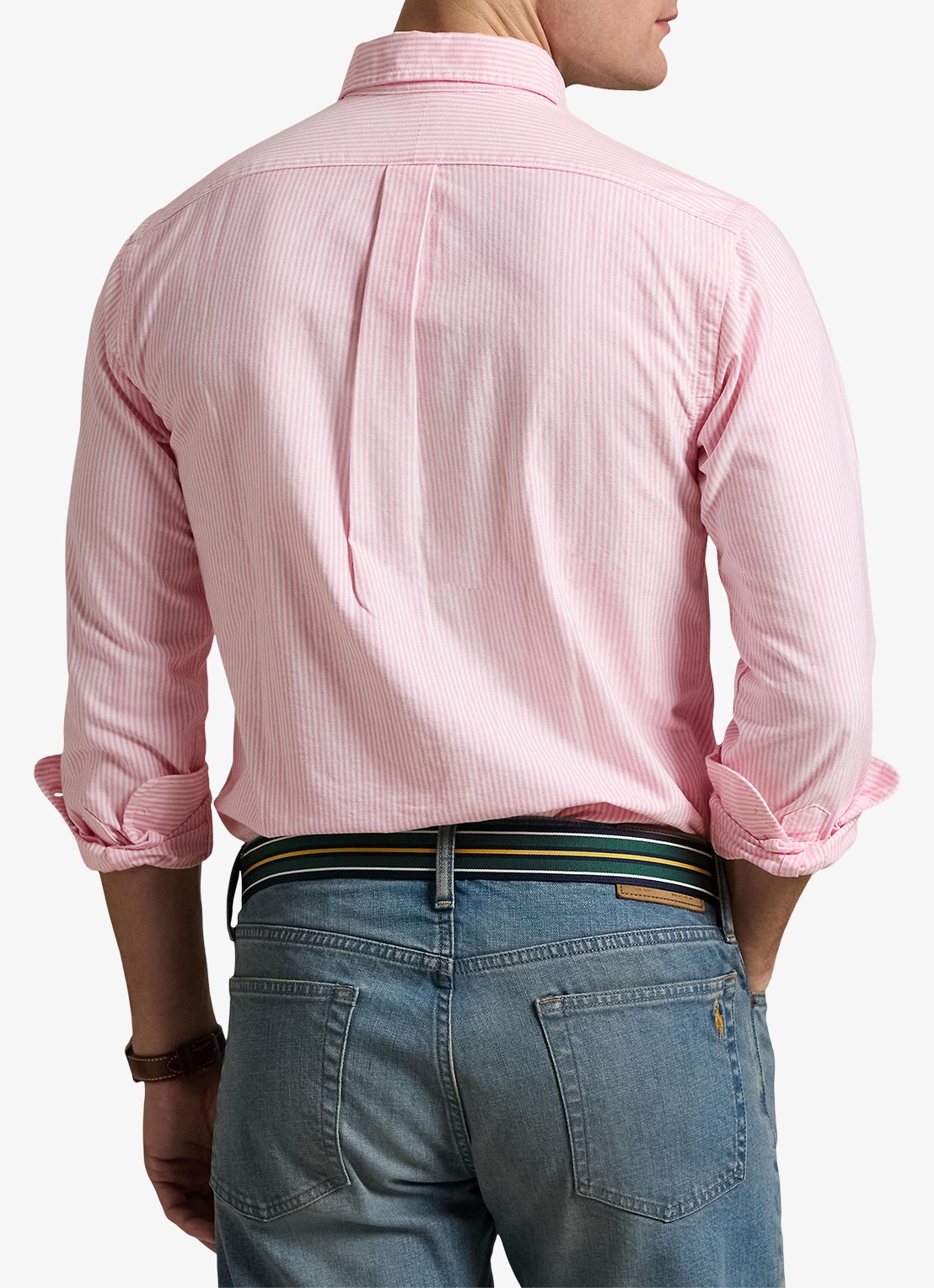 Ralph Lauren Custom fit overhemd met streepprint - achterkant 2 new rose / roze
