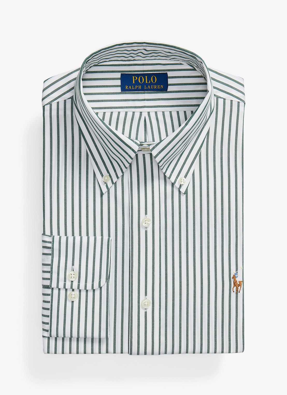 Ralph Lauren Custom fit overhemd met streepprint - voorkant blue/white / blauw
