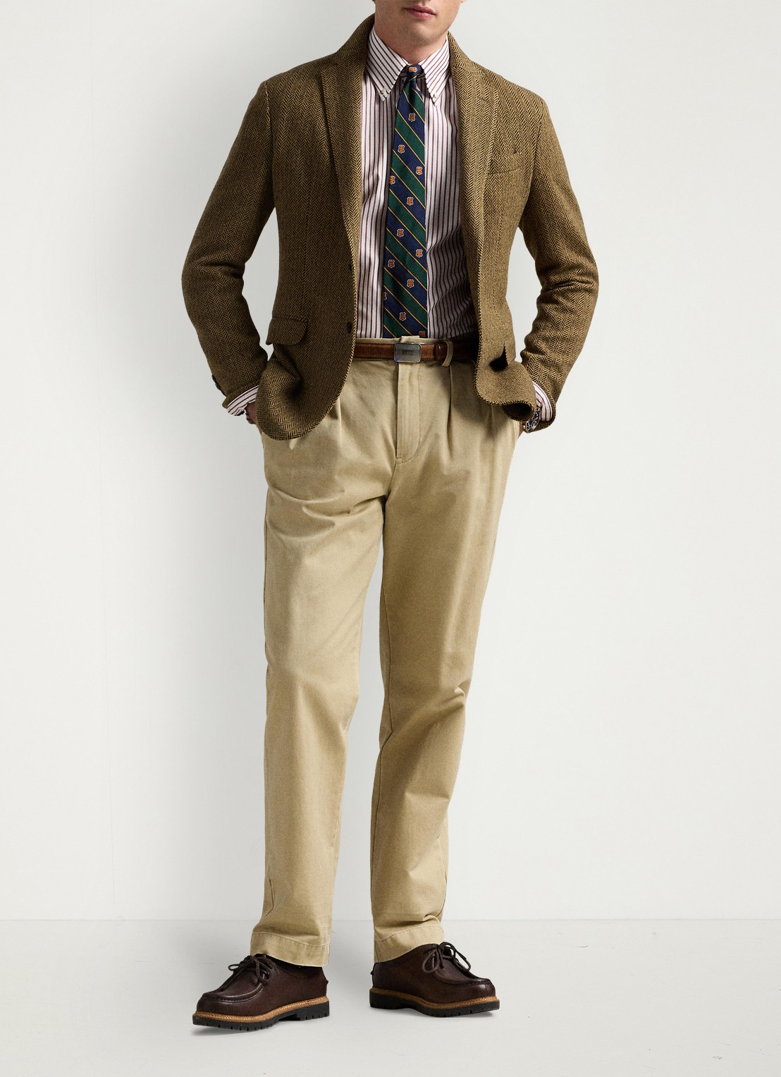 Ralph Lauren Custom fit overhemd met streepprint - detail 3 merlot/wine / wijnrood