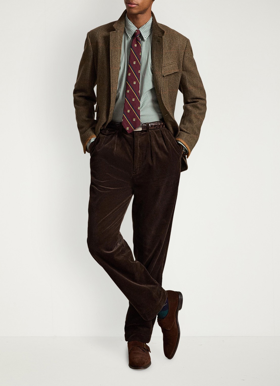 Ralph Lauren Custom fit overhemd met streepprint - detail 4 4655c new forest white