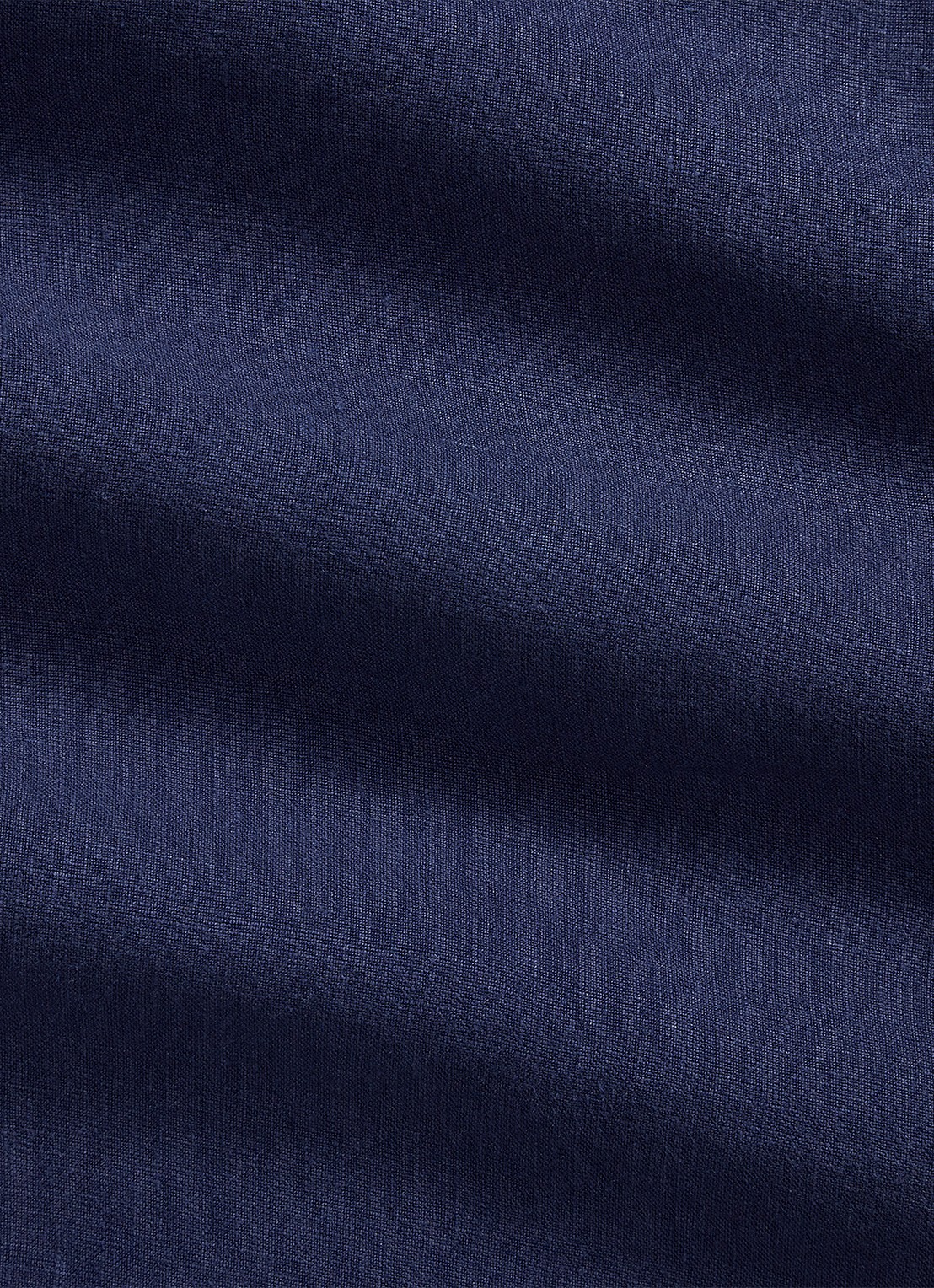 Ralph Lauren Custom fit overhemd van linnen - detail 7 donkerblauw