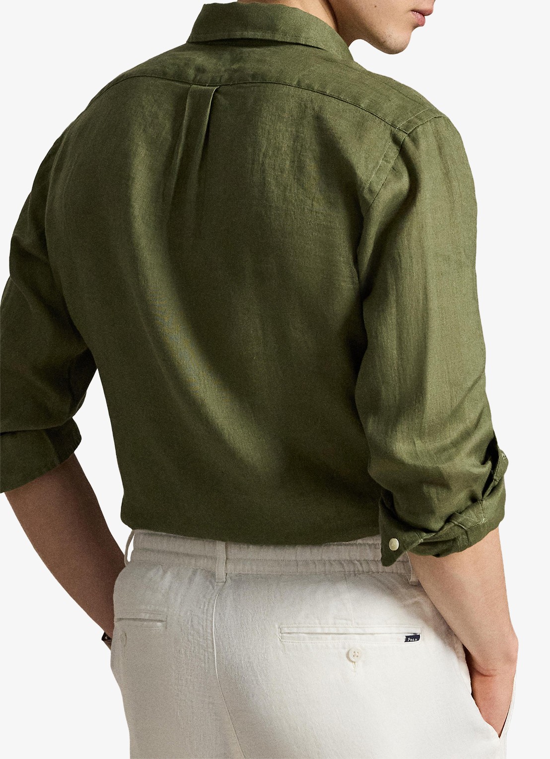 Ralph Lauren Custom Fit overhemd van linnen - achterkant 5 garden trail