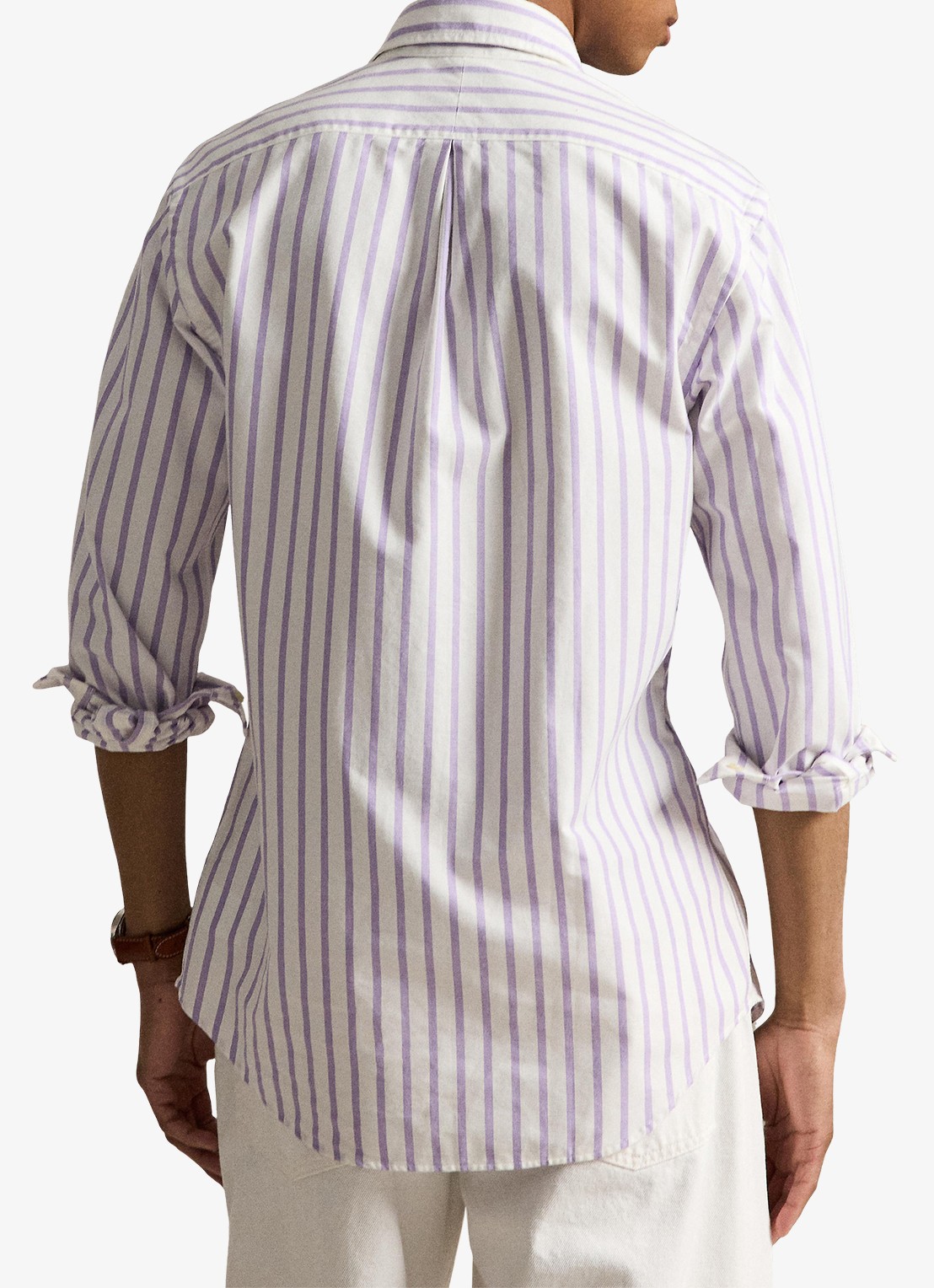 Ralph Lauren Custom fit Oxford overhemd met streepprint - achterkant 2 wit