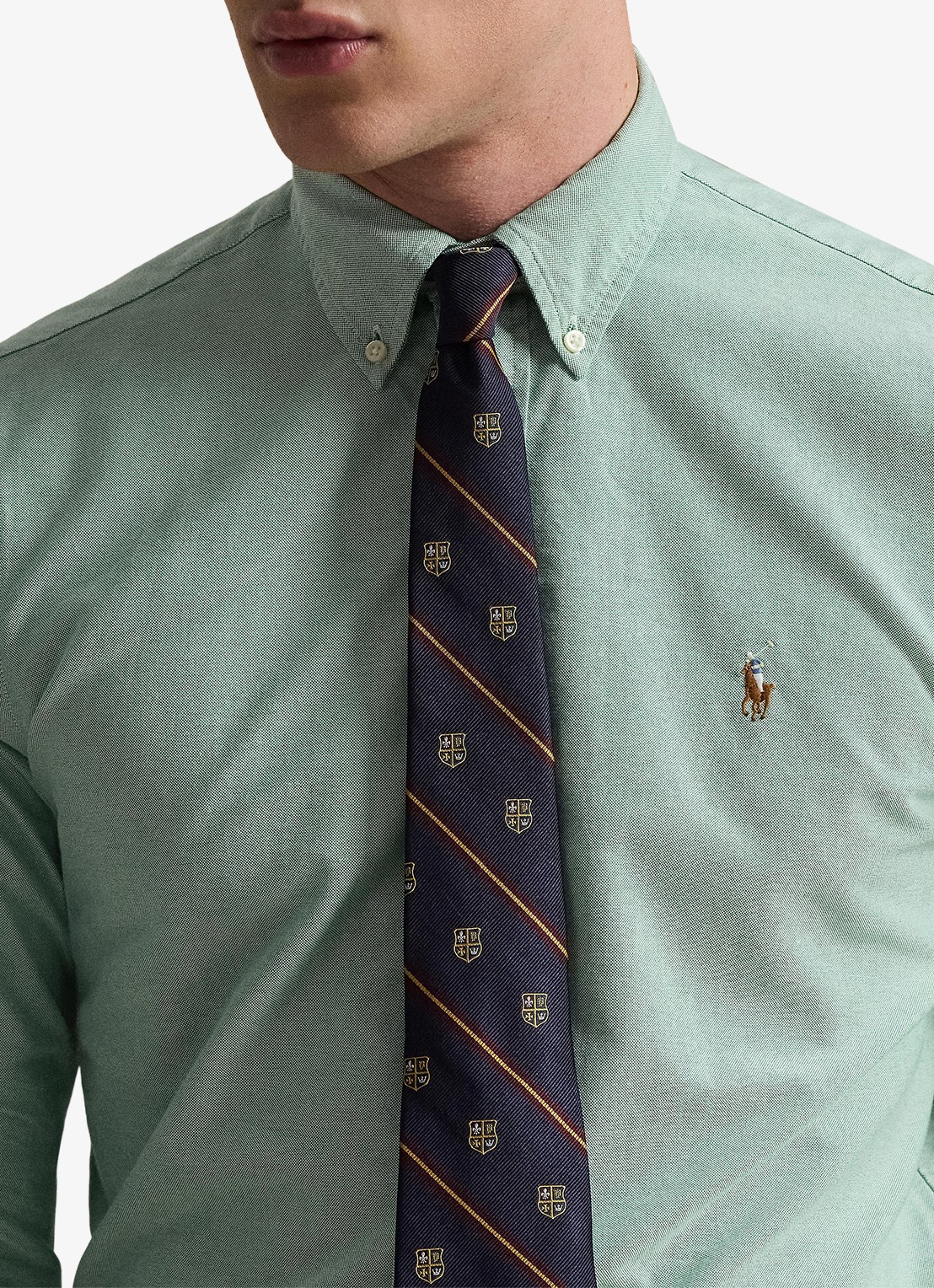 Ralph Lauren Custom fit Oxford overhemd - detail 5 cruise green