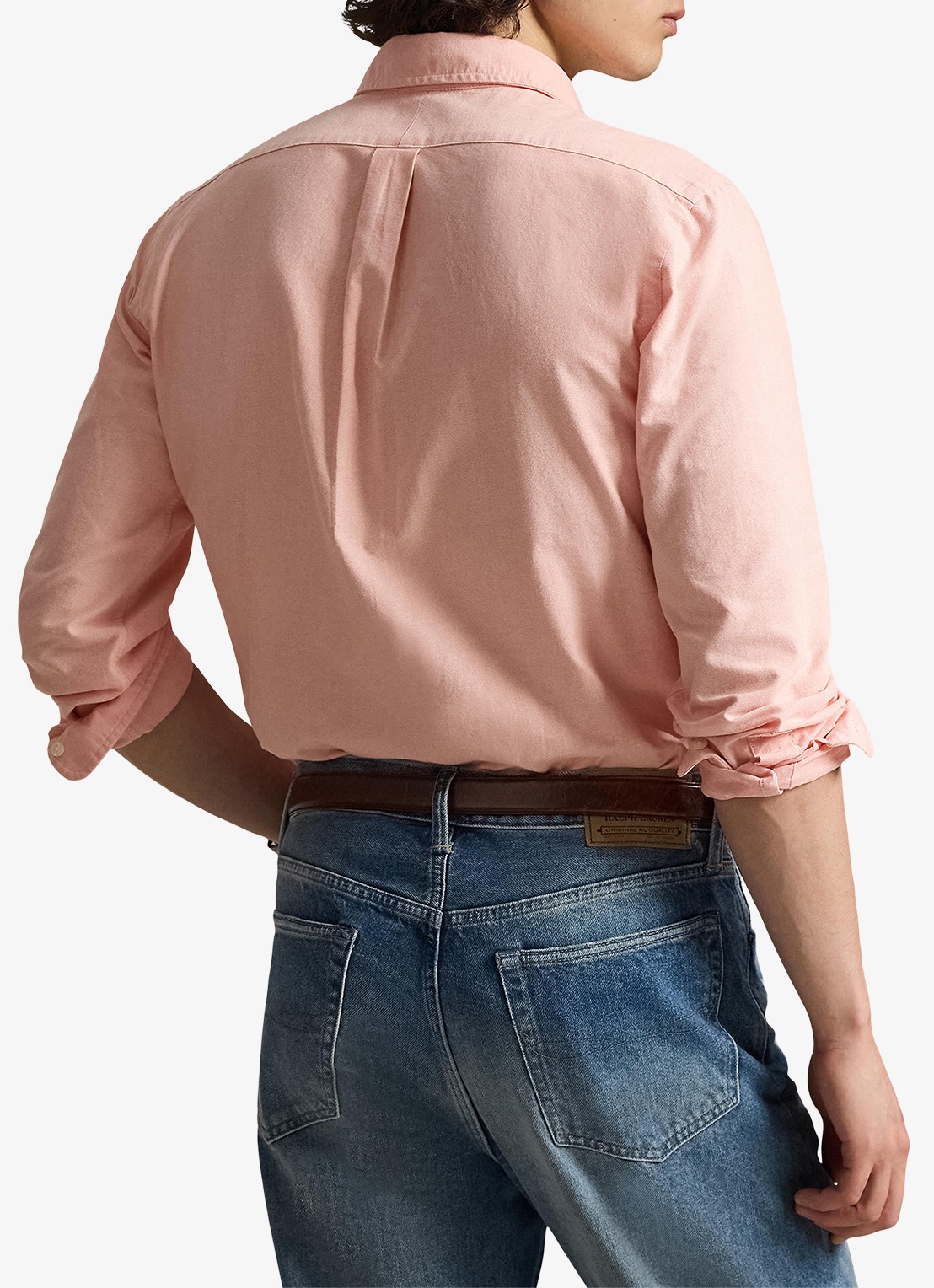 Ralph Lauren Custom fit Oxford overhemd - achterkant 3 peach