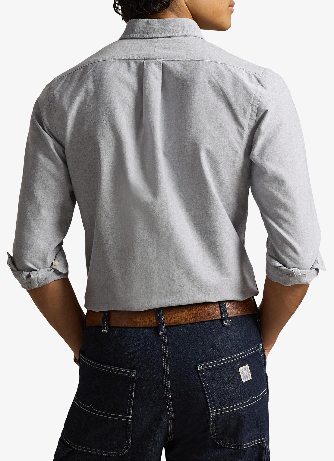 Ralph Lauren Custom fit Oxford overhemd - achterkant 3 navy