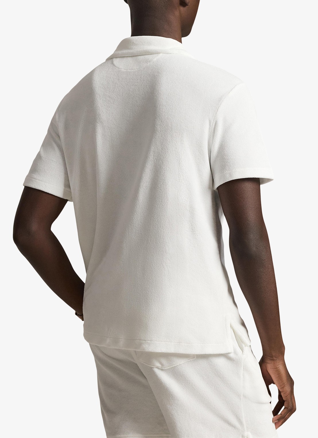 Ralph Lauren Custom slim fit overhemd met logoborduring - achterkant 3 white / wit