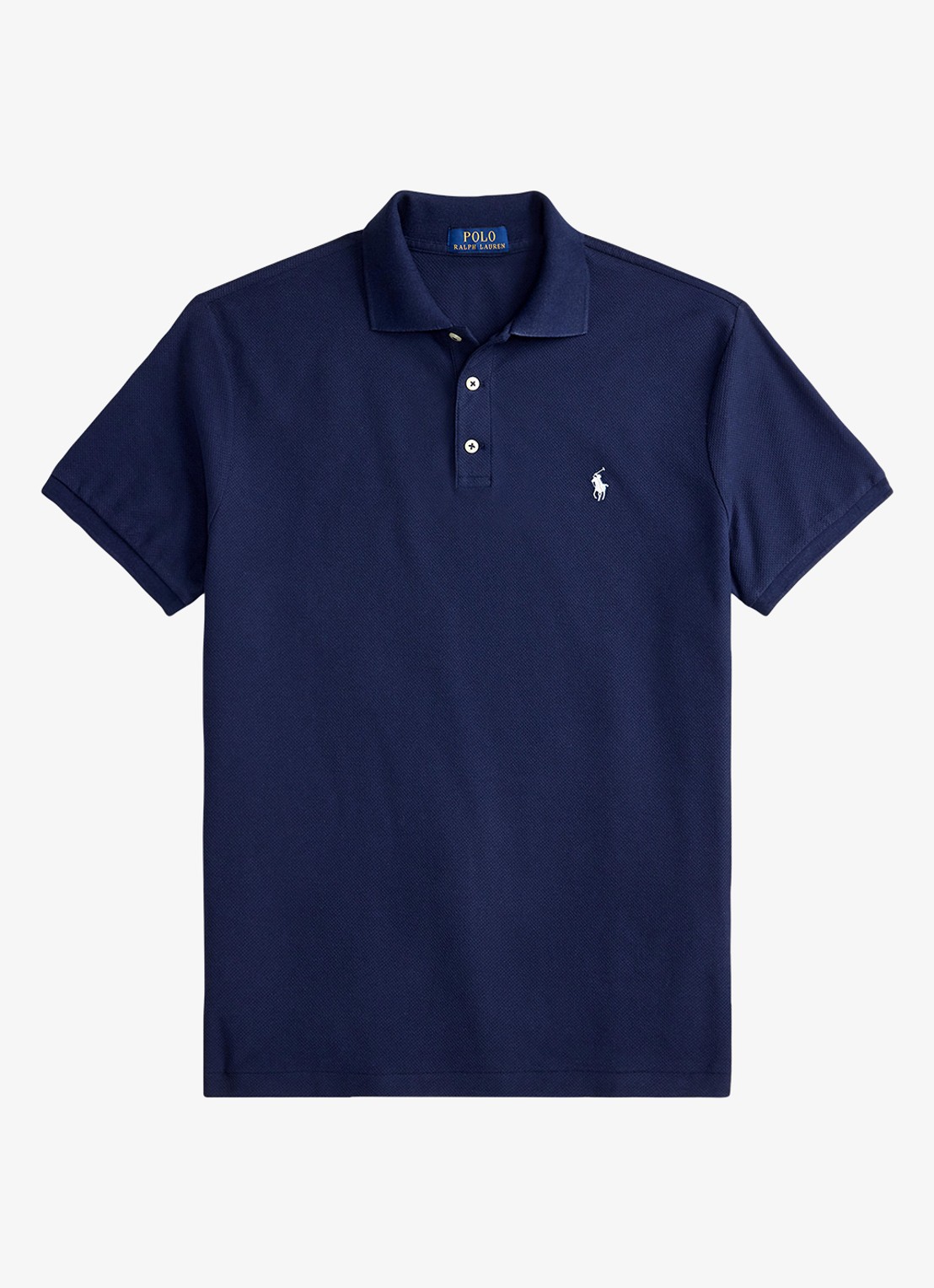 Ralph Lauren Custom slim fit polo met logo - voorkant 2 cruise navy / donkerblauw