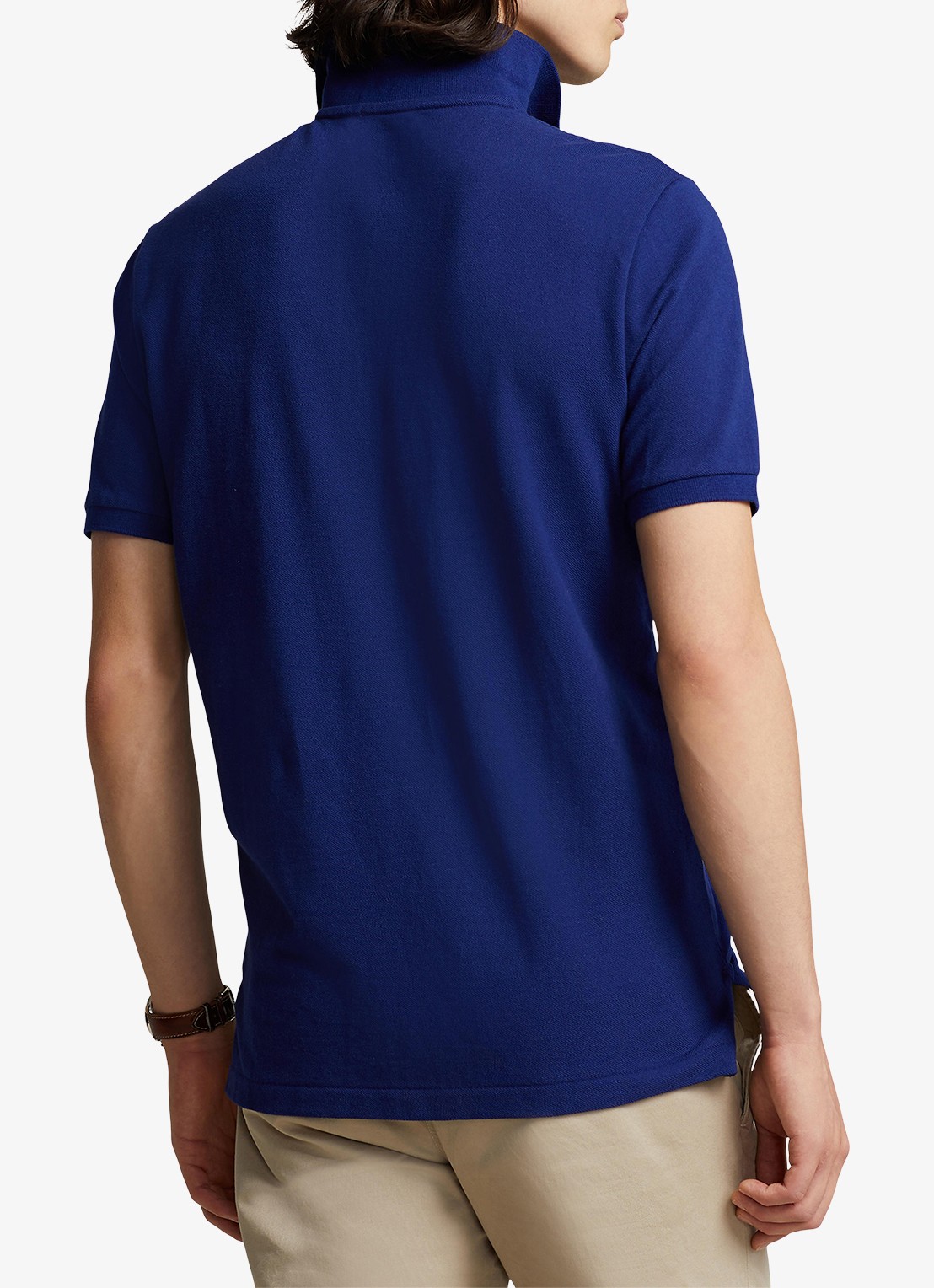 Ralph Lauren Custom slim fit polo van piqué katoen met logoborduring - achterkant fall royal/c1229