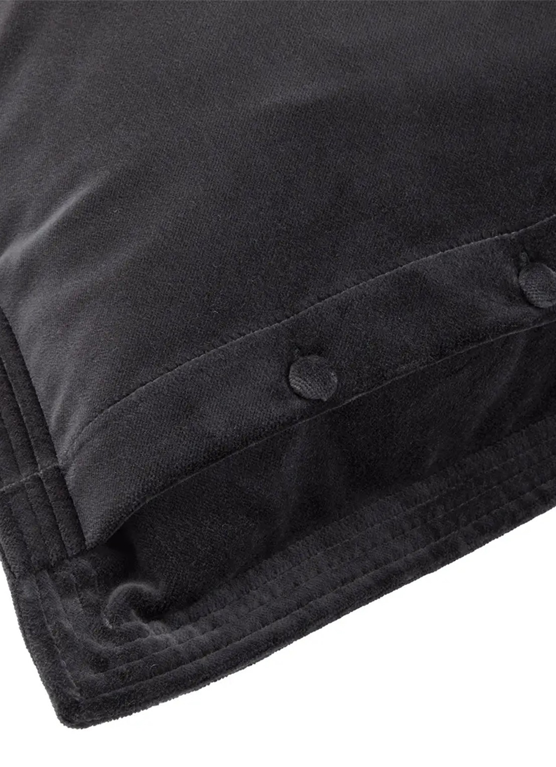 Ralph Lauren Cvelvet sierkussenhoes 50 x 50 cm - achterkant antraciet