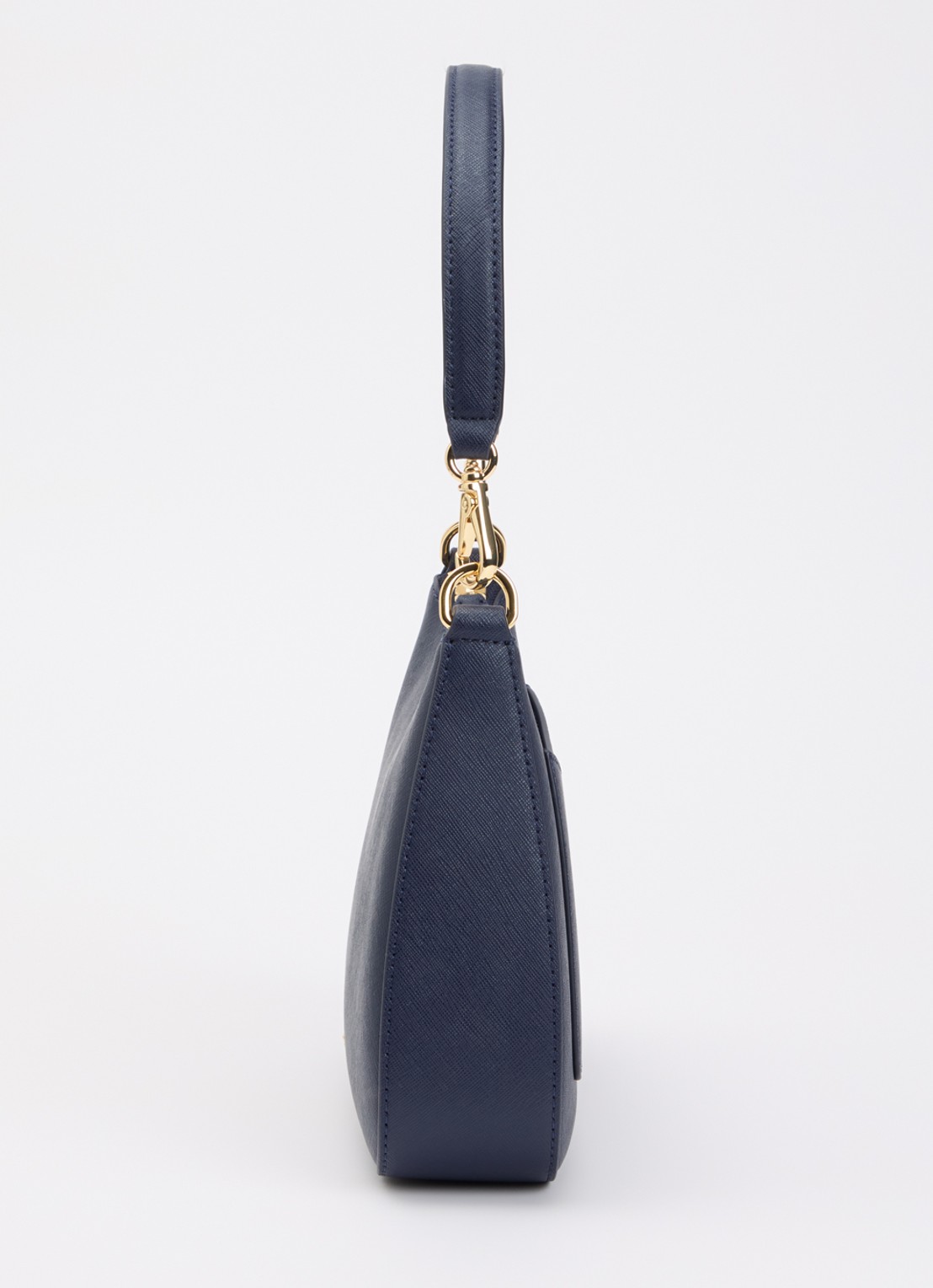 Ralph Lauren Danni schoudertas van leer met afneembare schouderriem - detail 3 donkerblauw