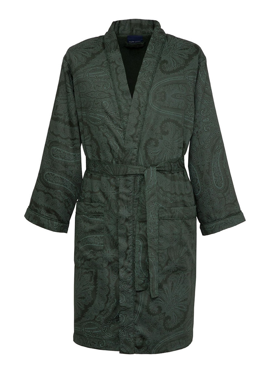 Ralph Lauren Doncaste kimono van katoen - voorkant donkergroen