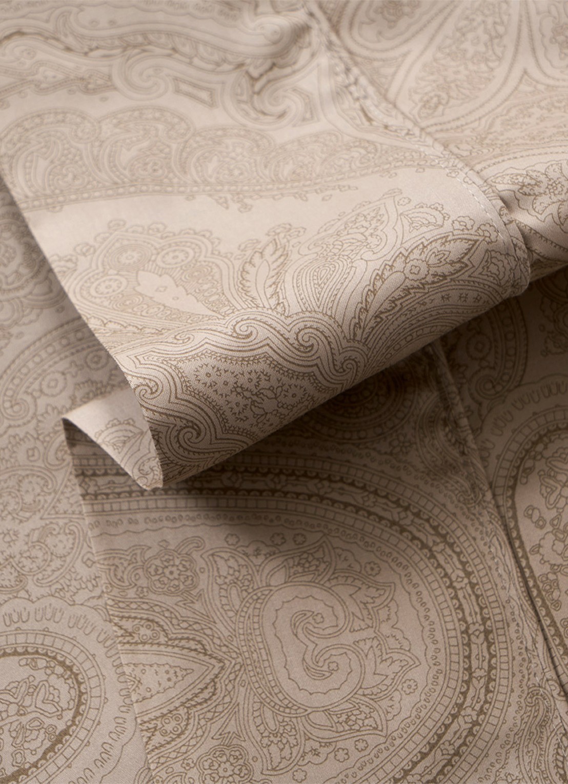 Ralph Lauren Doncaster laken van katoensatijn 120TC - voorkant 3 camel