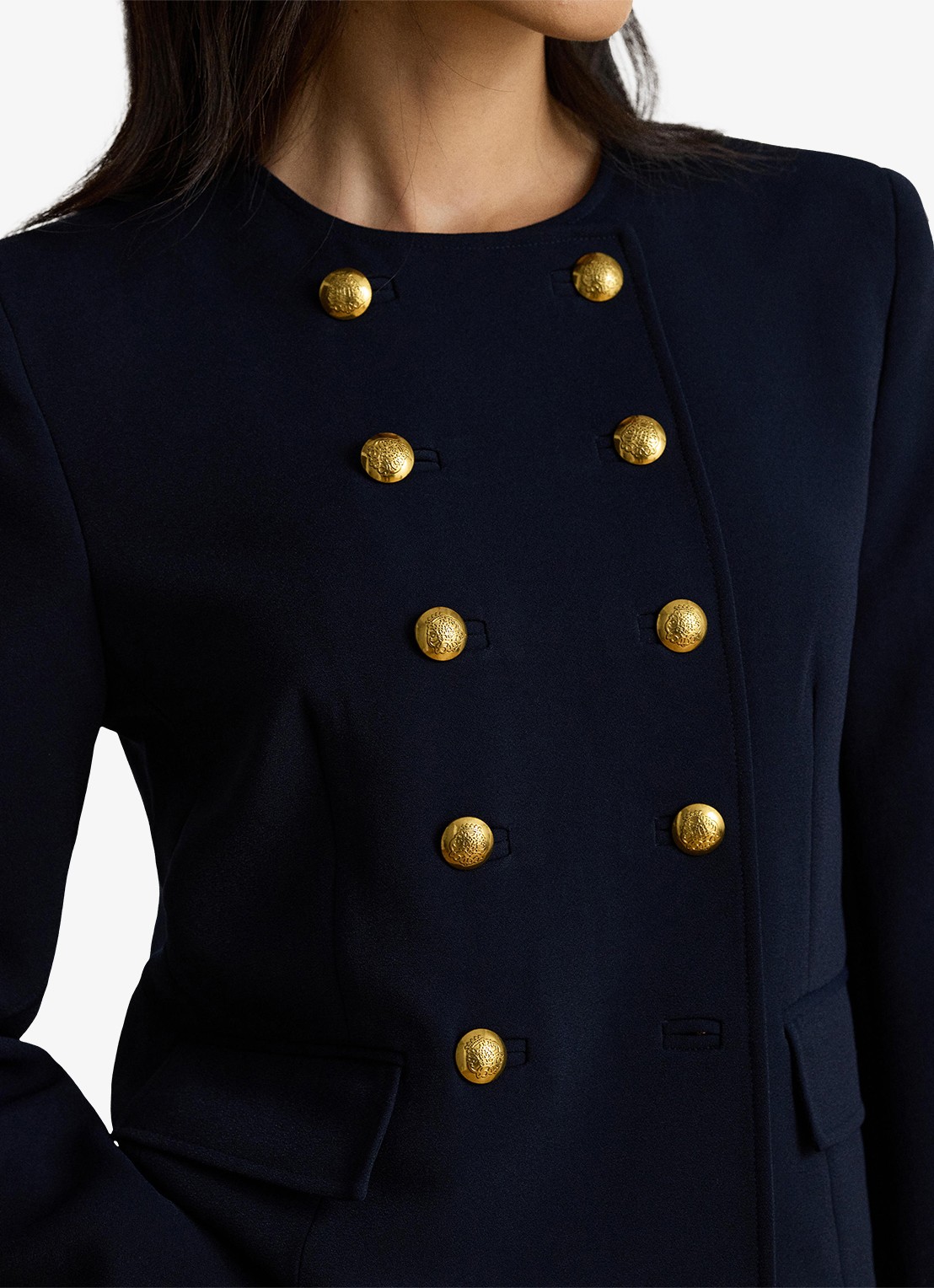 Ralph Lauren Double-breasted jack met klepzakken - detail 2 blauw
