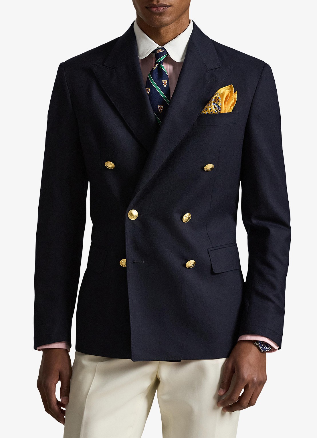 Ralph Lauren Double-breasted slim fit colbert met klepzakken - detail navy-1241