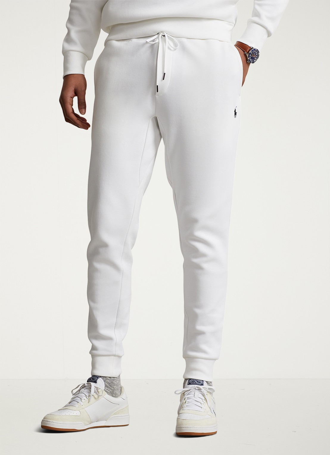 Ralph Lauren Double-knit joggingbroek - detail 7 white / wit