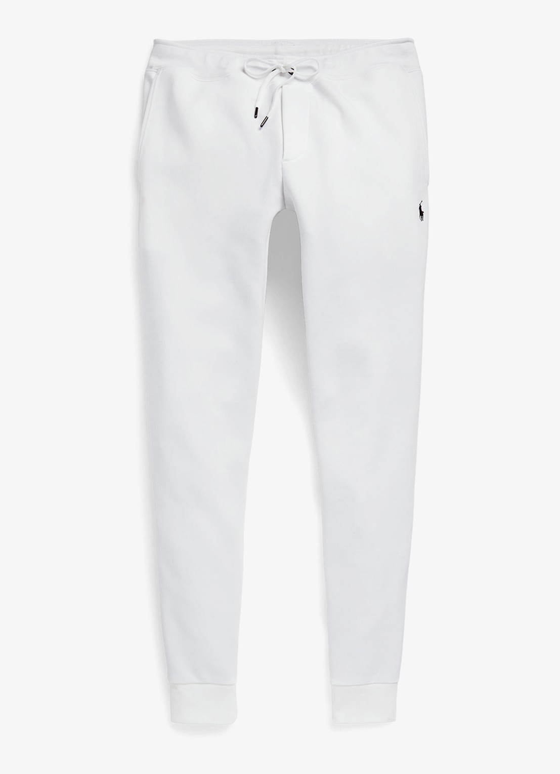 Ralph Lauren Double-knit joggingbroek - voorkant 4 white / wit