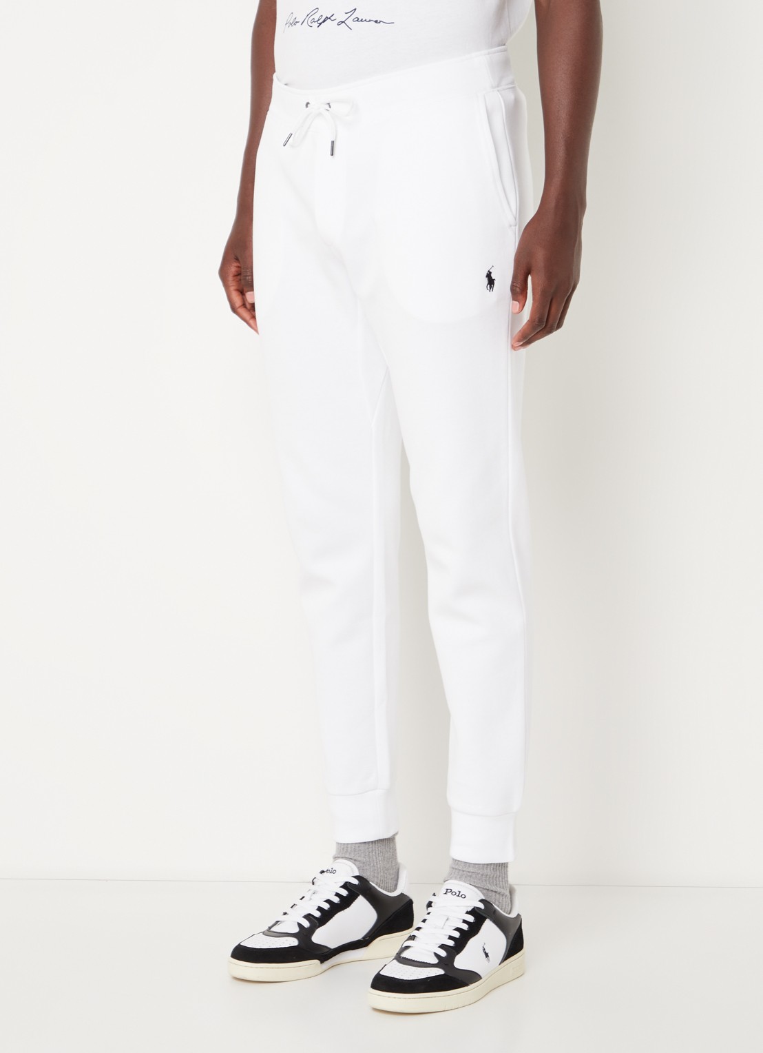 Ralph Lauren Double-knit joggingbroek - detail 8 white / wit