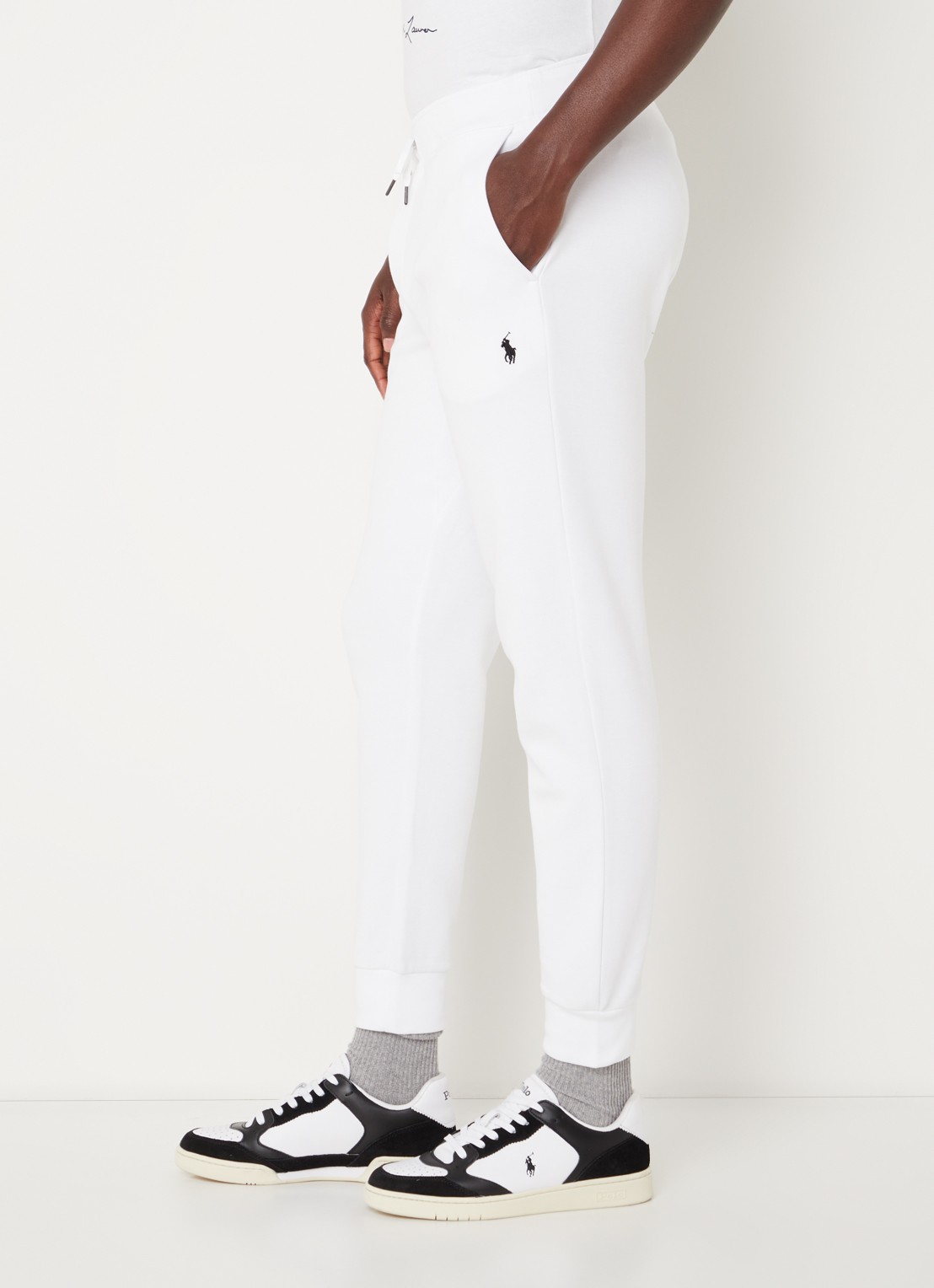 Ralph Lauren Double-knit joggingbroek - detail 9 white / wit