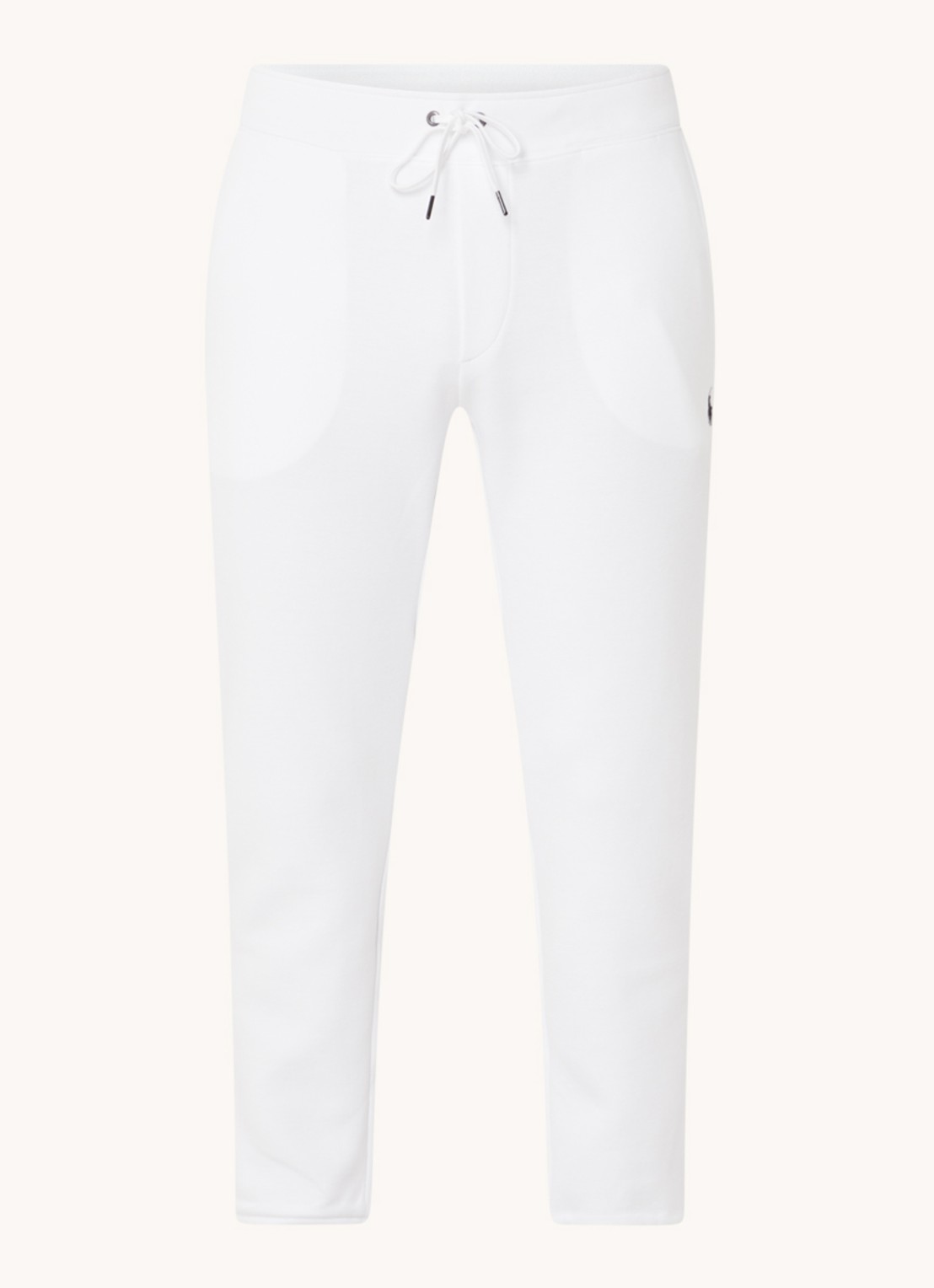 Ralph Lauren Double-knit joggingbroek - voorkant 6 white / wit
