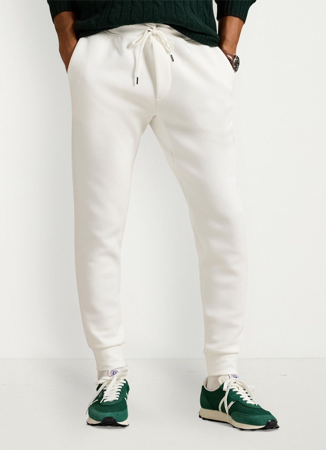 Ralph Lauren Double-knit joggingbroek - detail 10 white / wit