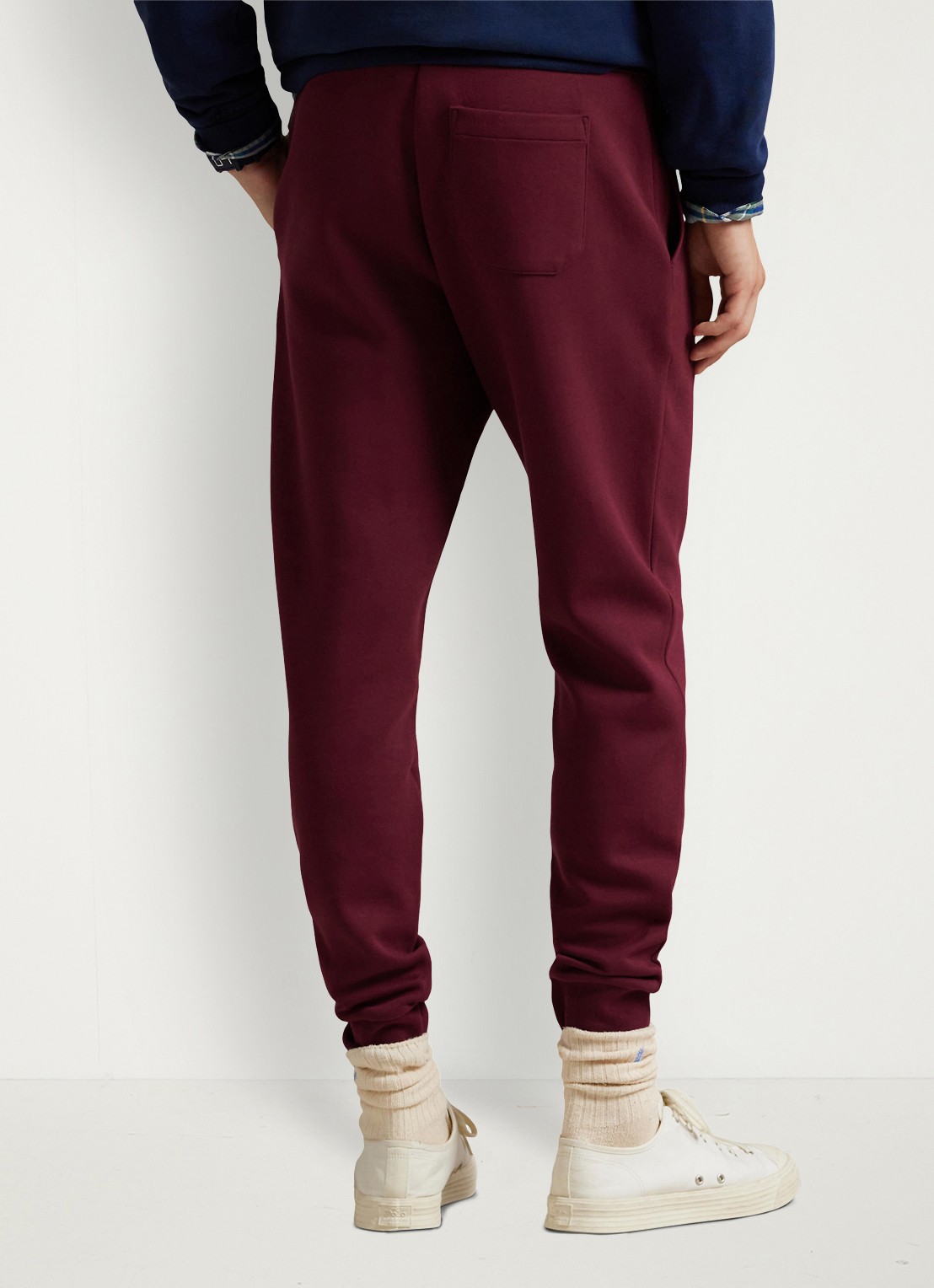 Ralph Lauren Double-knit joggingbroek - achterkant 3 classic wine / wijnrood