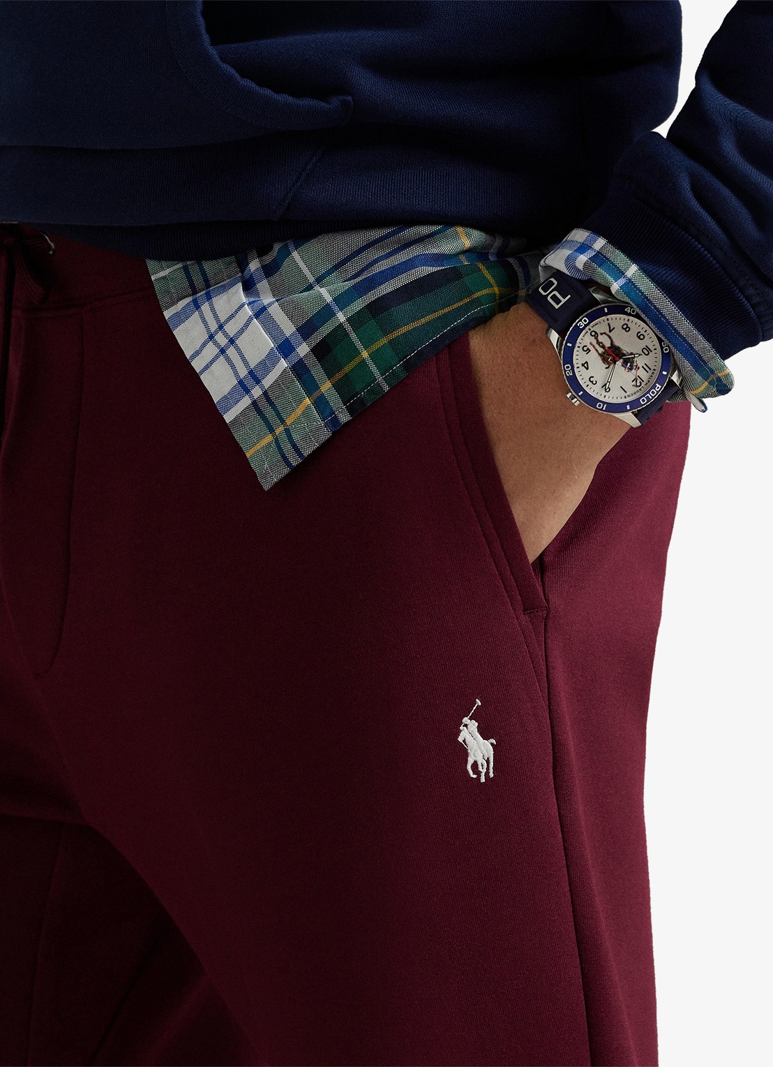 Ralph Lauren Double-knit joggingbroek - detail 2 classic wine / wijnrood