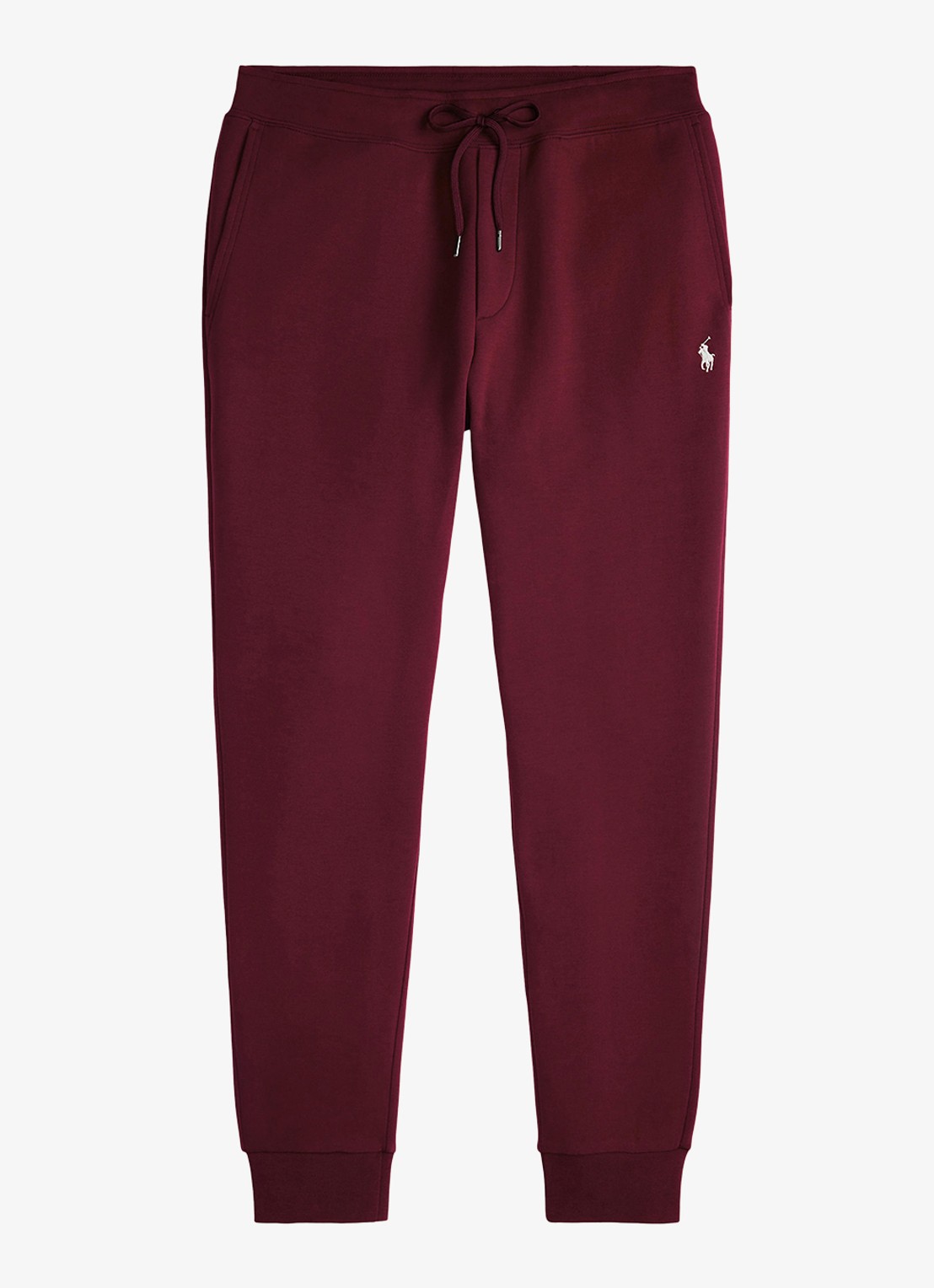 Ralph Lauren Double-knit joggingbroek - voorkant 4 classic wine / wijnrood