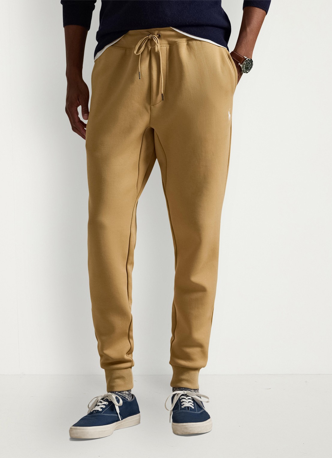 Ralph Lauren Double-knit joggingbroek - detail 4 classic camel