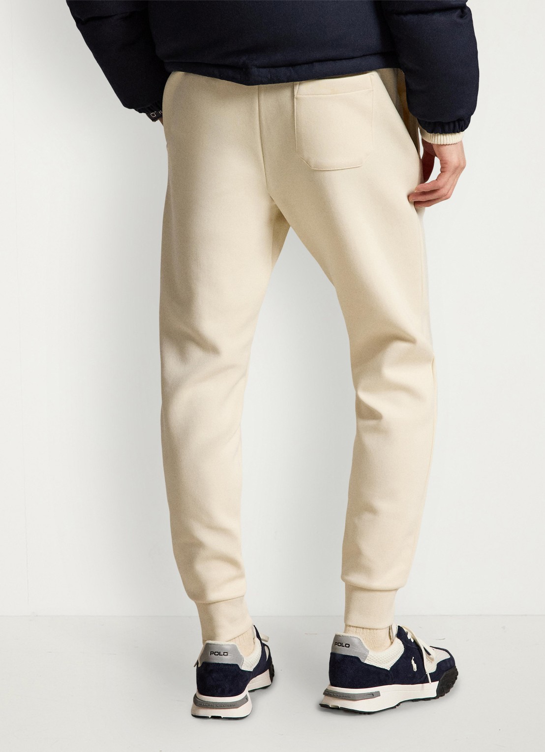 Ralph Lauren Double-knit joggingbroek - achterkant guide cream / beige