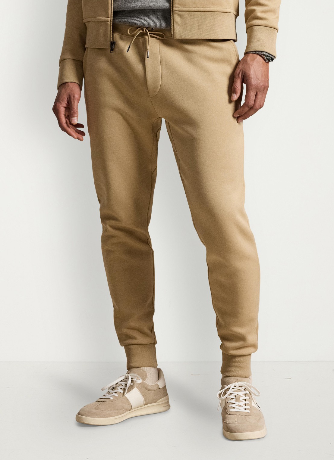 Ralph Lauren Double-knit joggingbroek - detail 4 vintage khaki / khaki