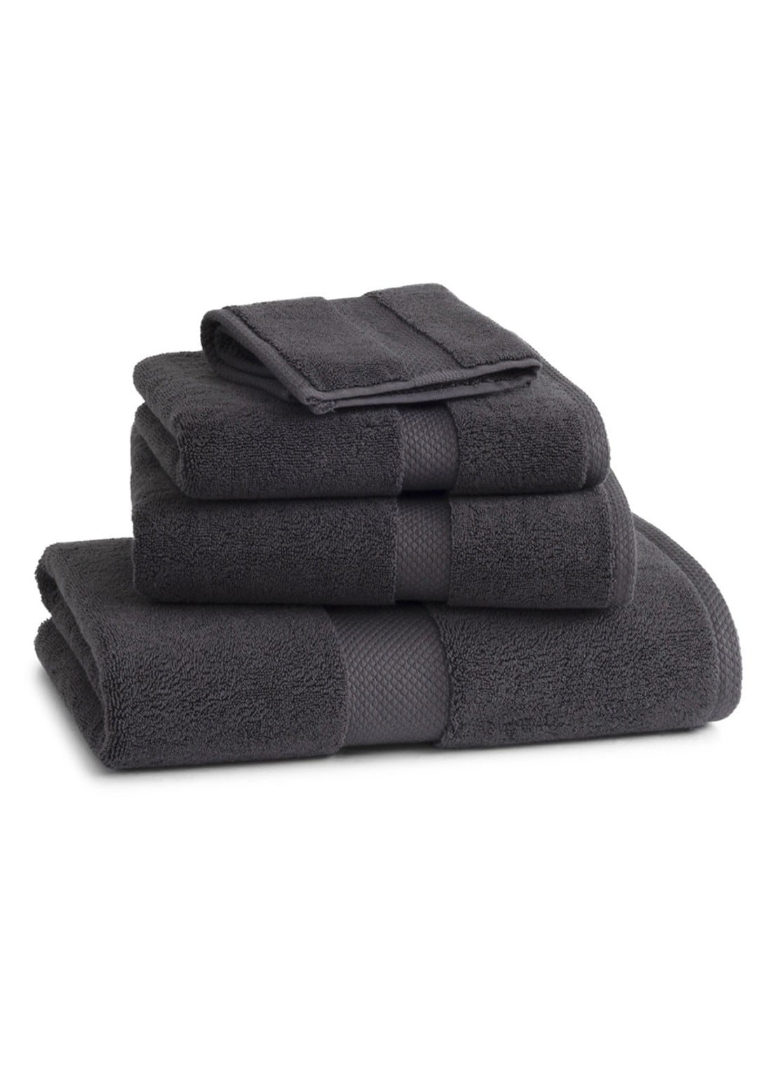 Ralph Lauren Dulaney badhanddoek - 50 x 100 cm - detail antraciet