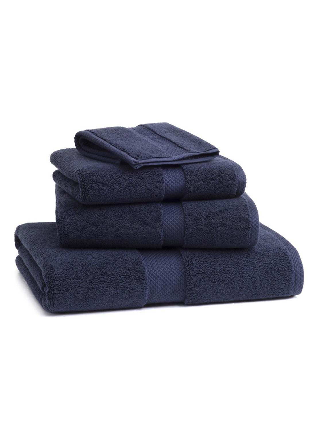 Ralph Lauren Dulaney badhanddoek - 50 x 100 cm - detail donkerblauw