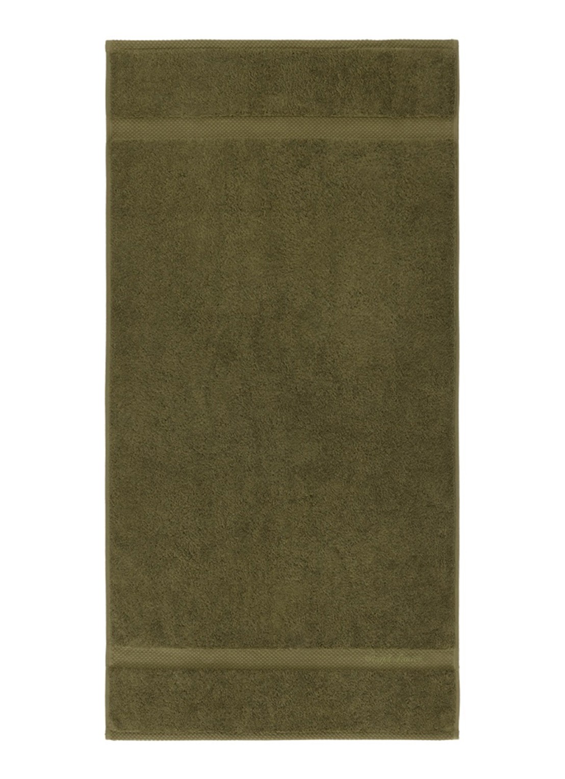 Ralph Lauren Dulaney badhanddoek - 50 x 100 cm - voorkant olijfgroen