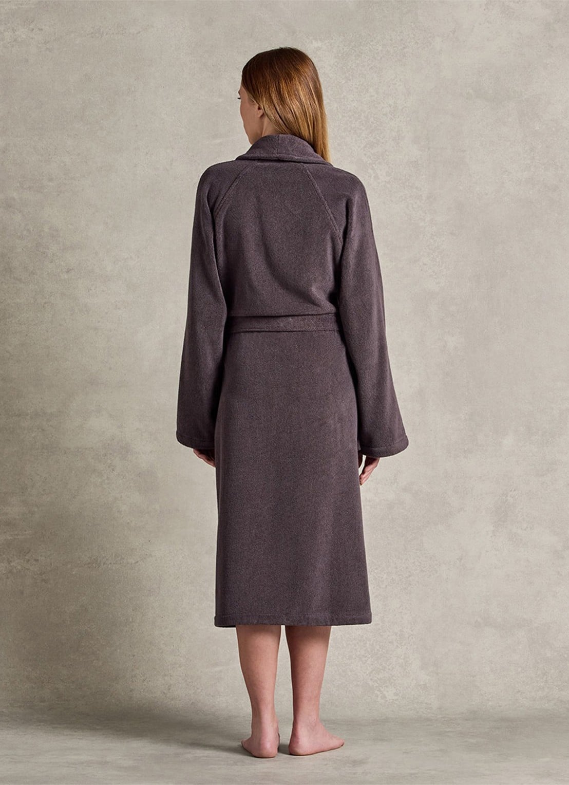 Ralph Lauren Dulaney badjas met opgestikte zakken - unisex - detail 5 grijs