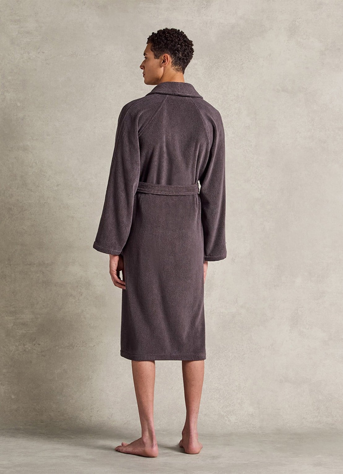 Ralph Lauren Dulaney badjas met opgestikte zakken - unisex - detail 6 grijs