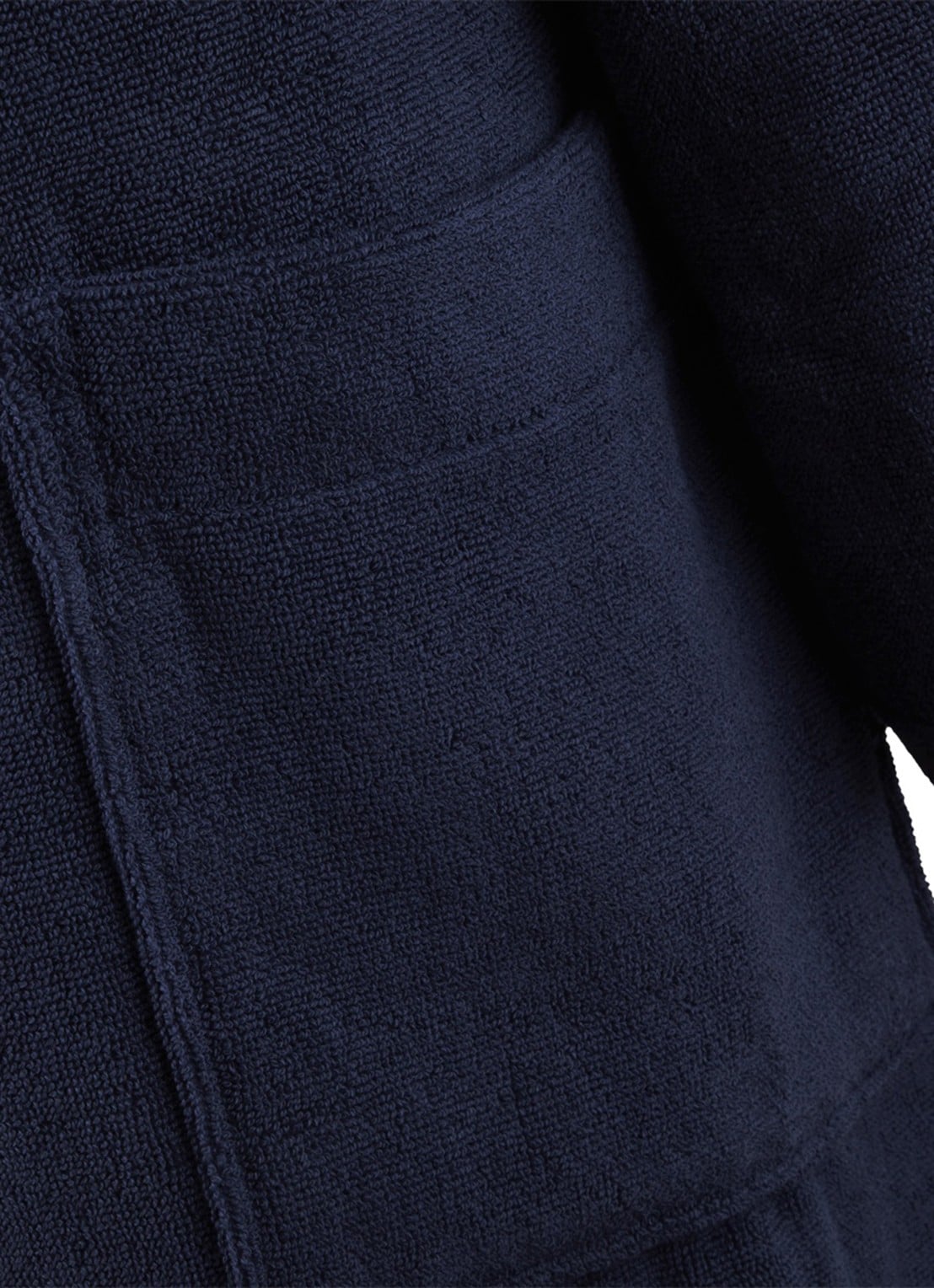 Ralph Lauren Dulaney badjas met opgestikte zakken - unisex - detail donkerblauw