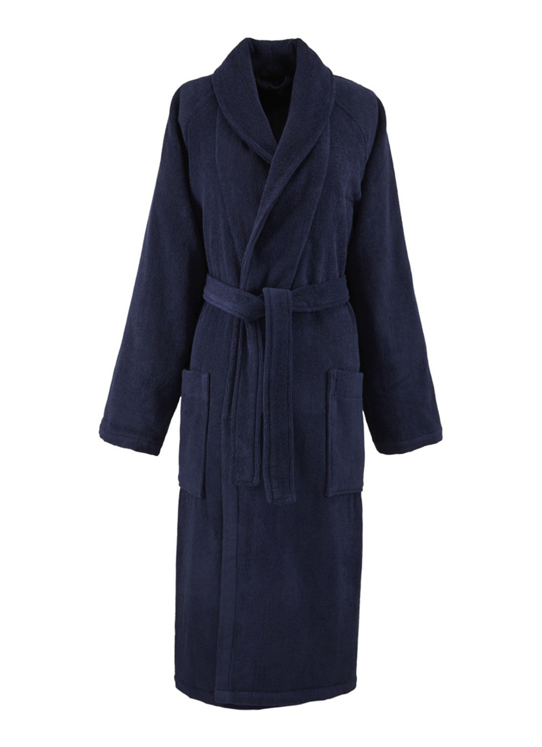 Ralph Lauren Dulaney badjas met opgestikte zakken - unisex - voorkant 7 donkerblauw