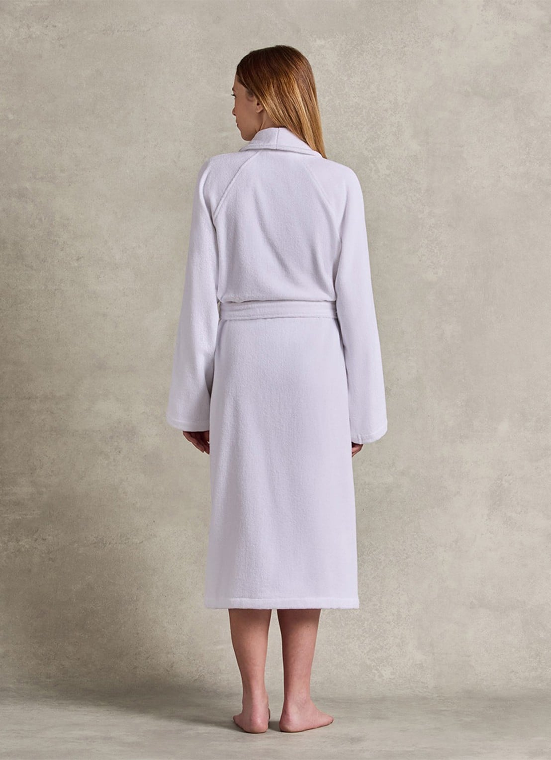 Ralph Lauren Dulaney badjas met opgestikte zakken - unisex - detail 7 wit