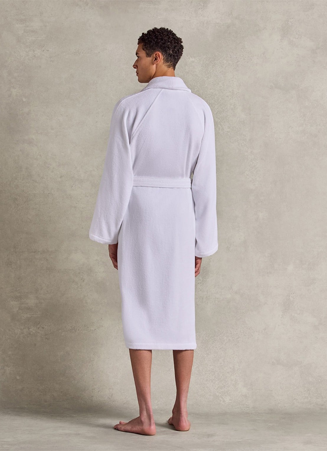Ralph Lauren Dulaney badjas met opgestikte zakken - unisex - detail 8 wit
