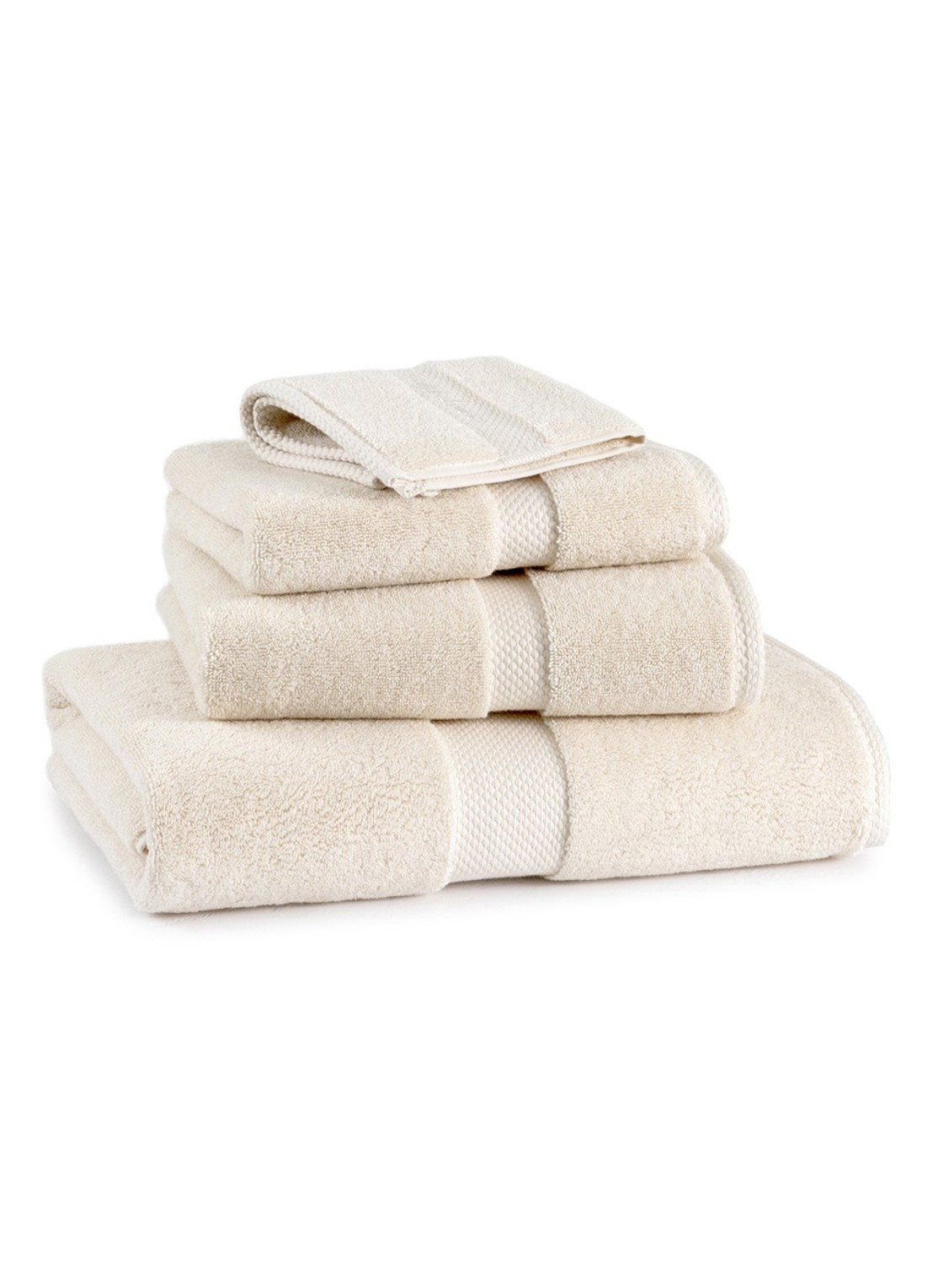 Ralph Lauren Dulaney badlaken - 100 x 183 cm - detail 3 creme