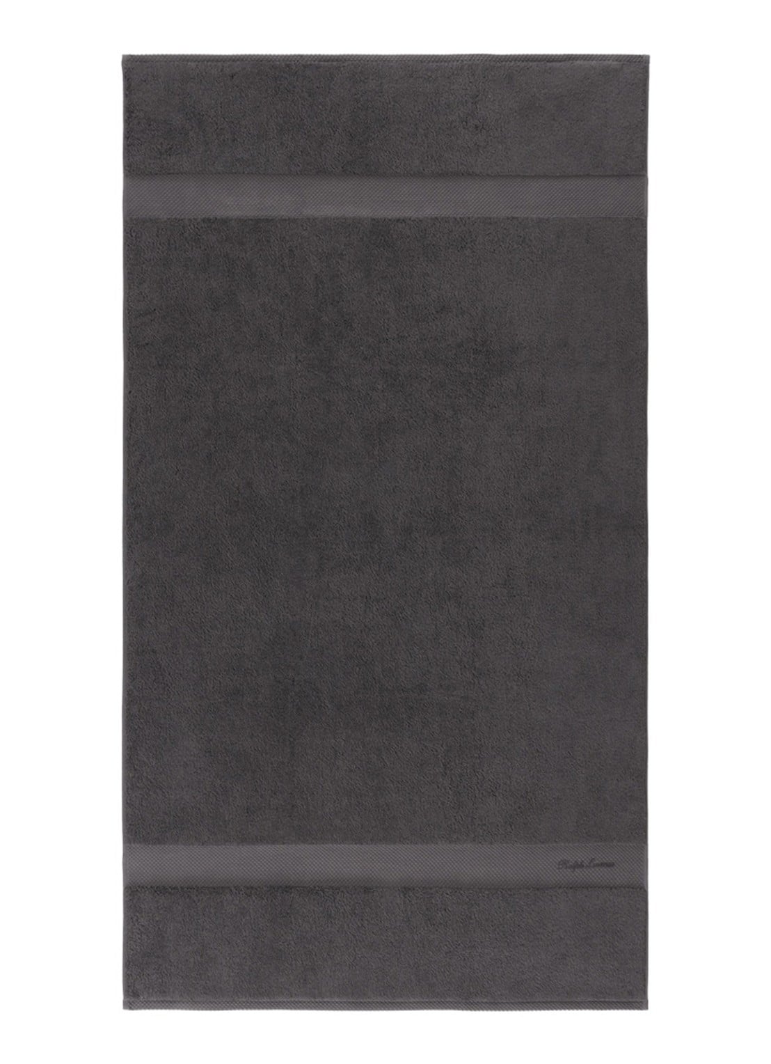 Ralph Lauren Dulaney badlaken - 75 x 137 cm - voorkant antraciet