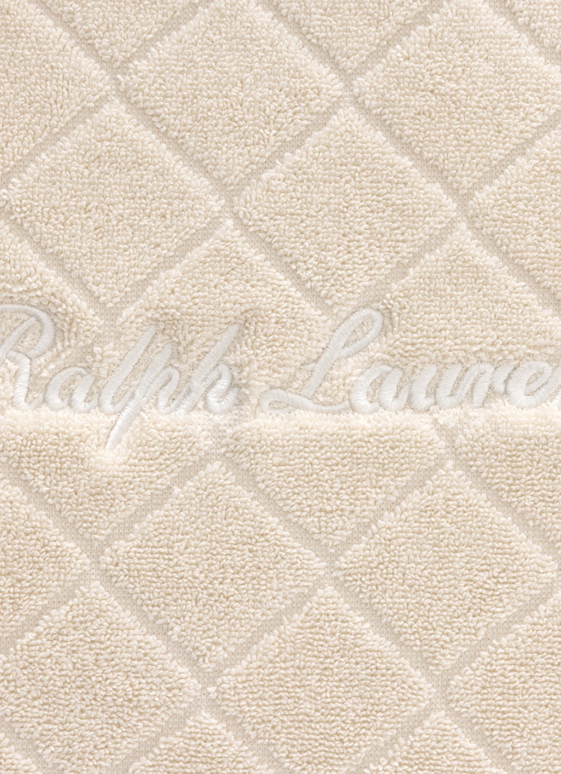 Ralph Lauren Dulaney badmat 50 x 80 cm - achterkant 3 beige