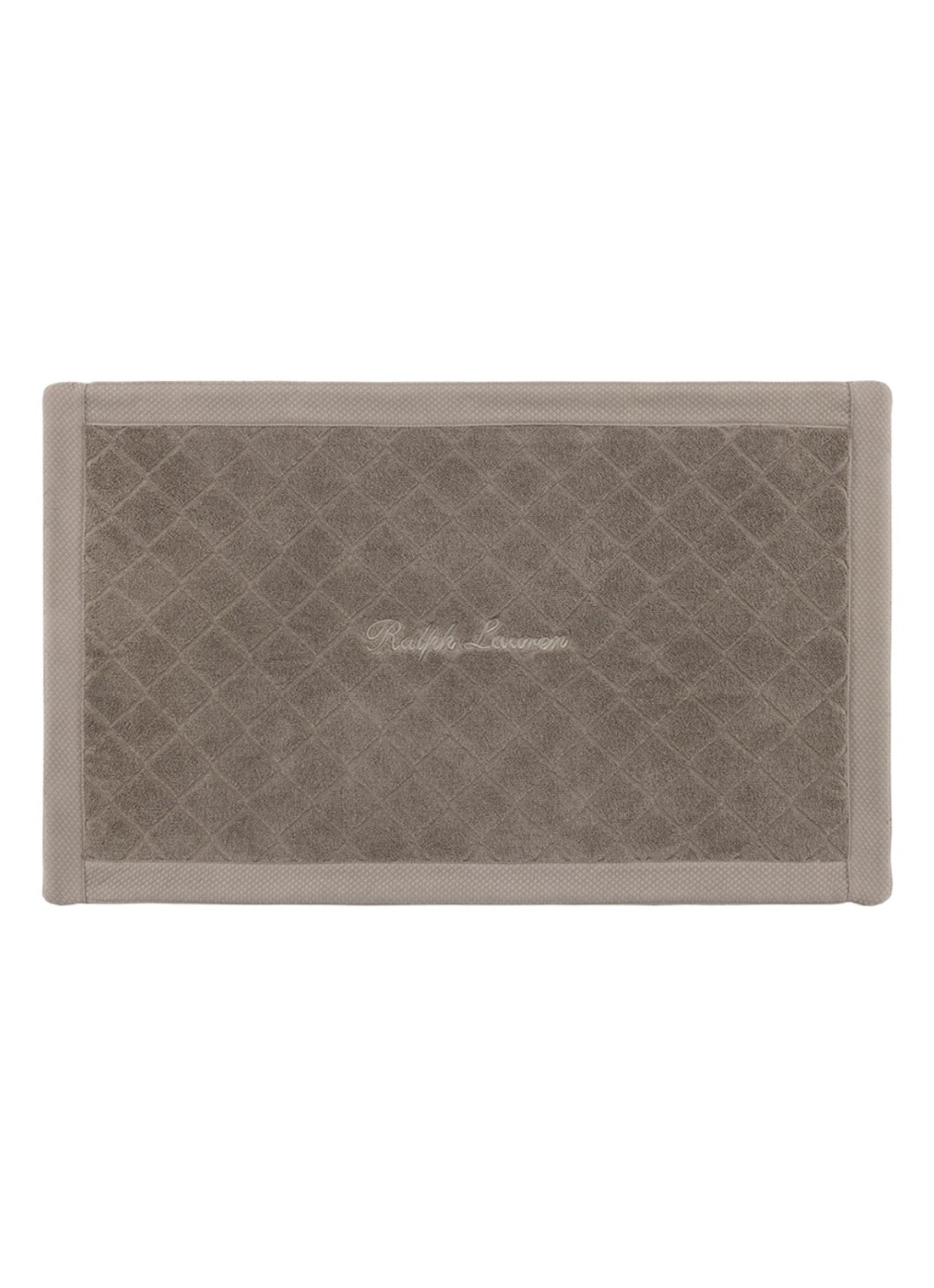 Ralph Lauren Dulaney badmat 50 x 80 cm - voorkant 3 grijs