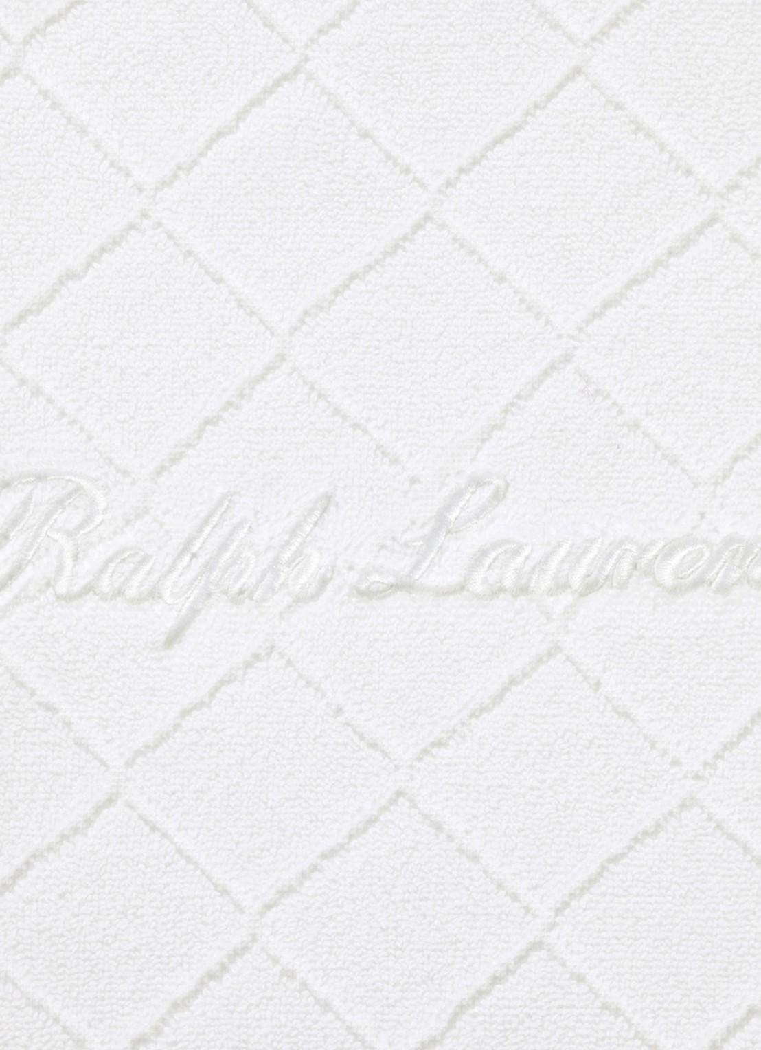 Ralph Lauren Dulaney badmat 50 x 80 cm - detail wit
