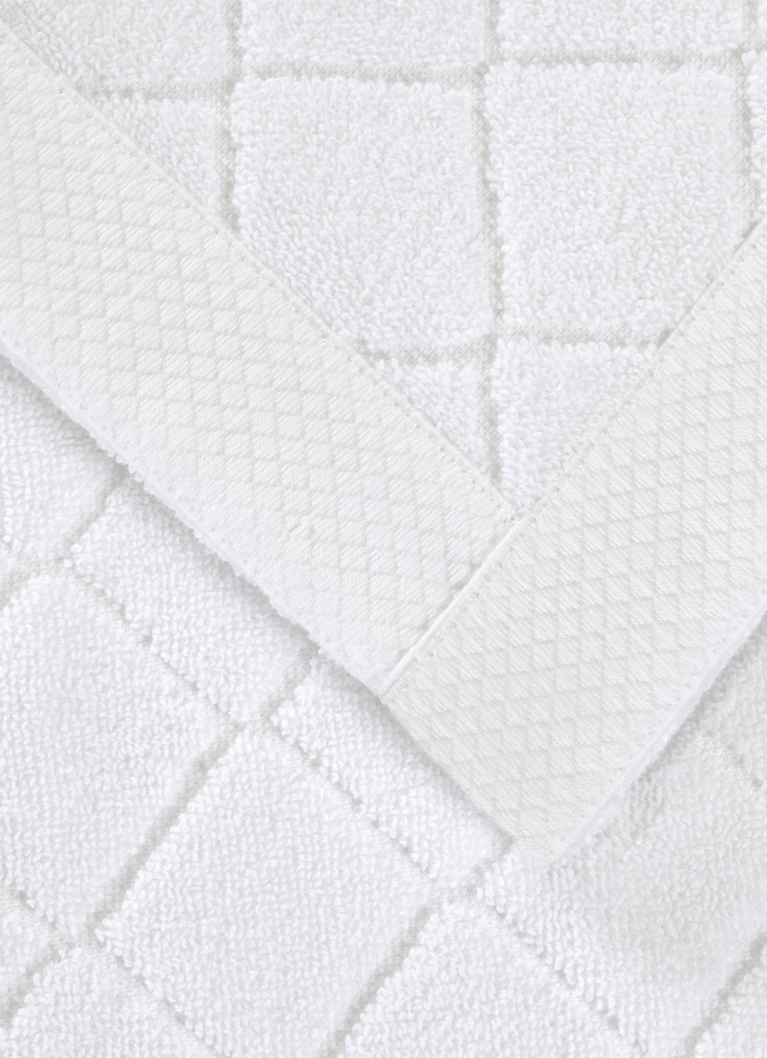 Ralph Lauren Dulaney badmat 50 x 80 cm - voorkant 4 wit